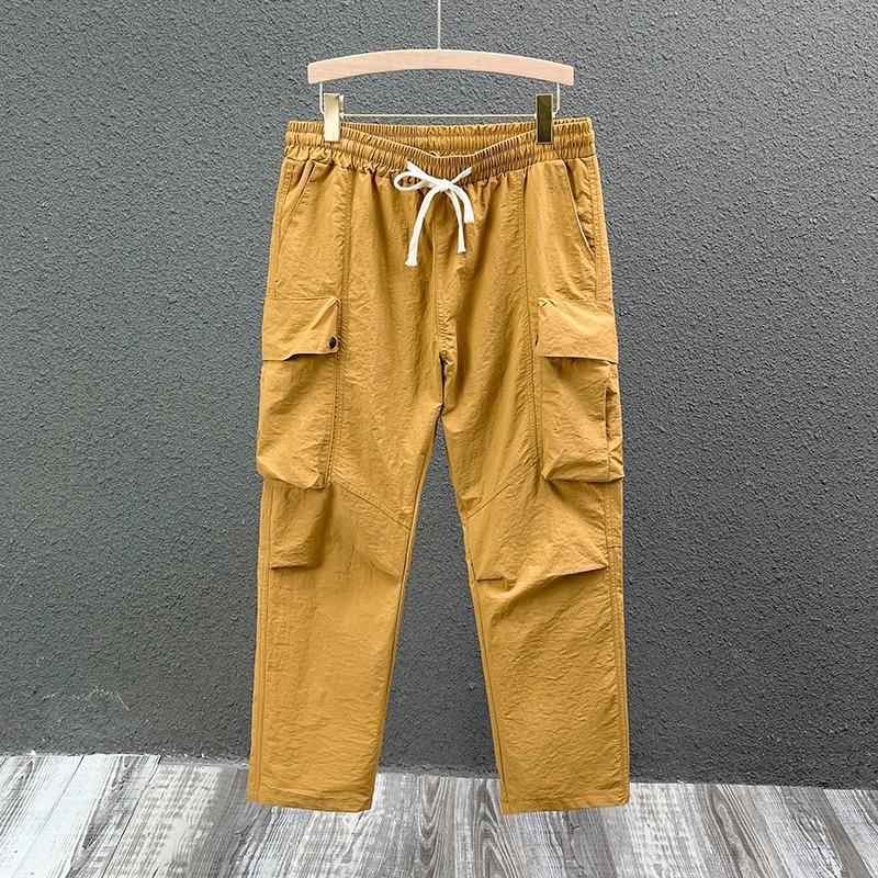 

Рабочие повседневные брюки для мужчин весна-осень новый свободный тренд многокарманные универсальные брюки 38