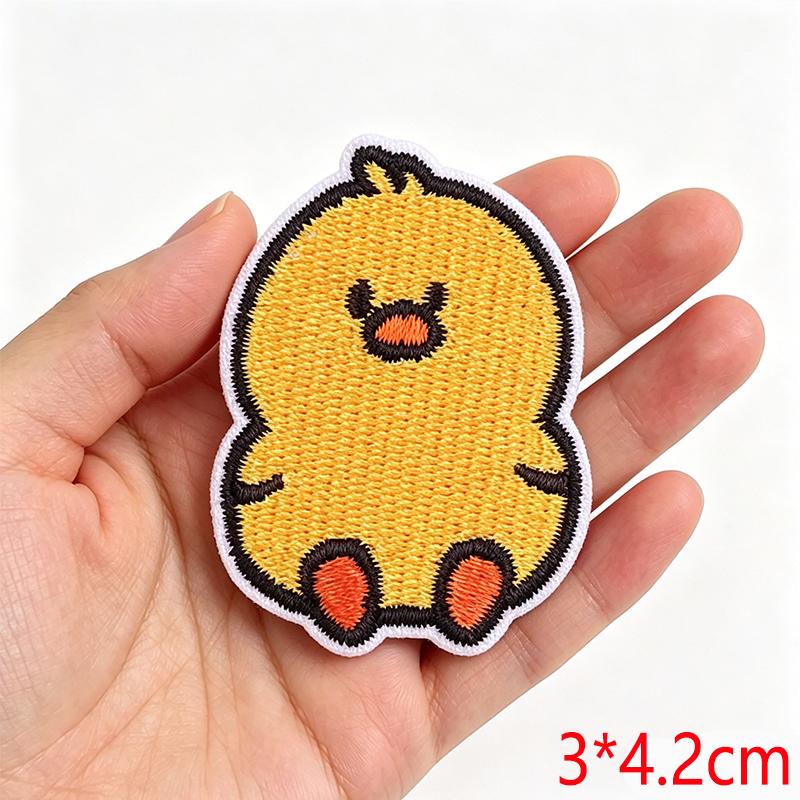 Cartoon Cute Small Animal Embroidered Iron On Patch DIY for Hats Jeans Backpack Clothing Sew Sticker Decoration Cap