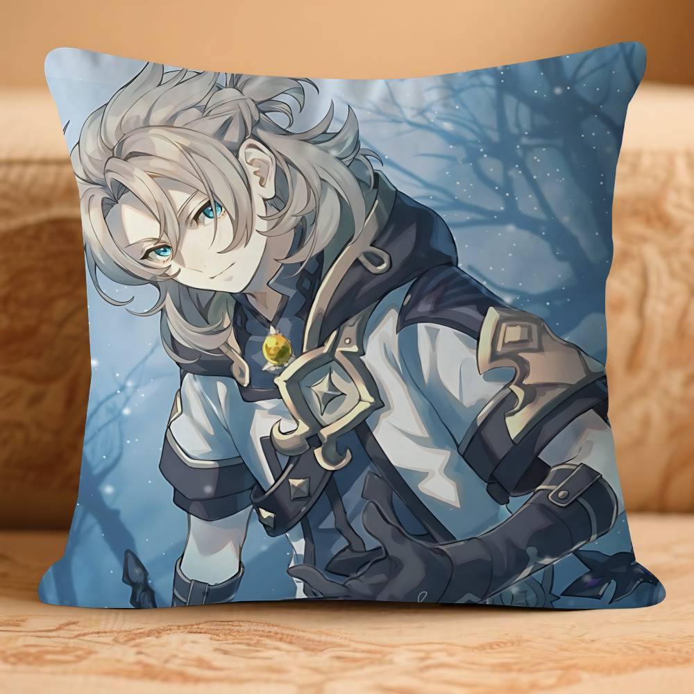 ANIME A-AlbedoS Cushion Cover Pillowcase Upholstery Sofa Throw Pillow Home Decor Pillowcas