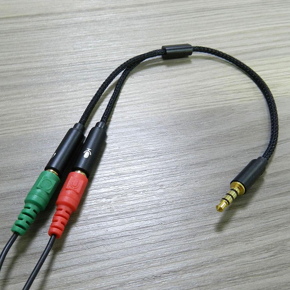 Cord AUX Earphone Adapter Micphone 3.5 mm Cable Cord Adapter Y Splitter Audio Cable Digital Cables