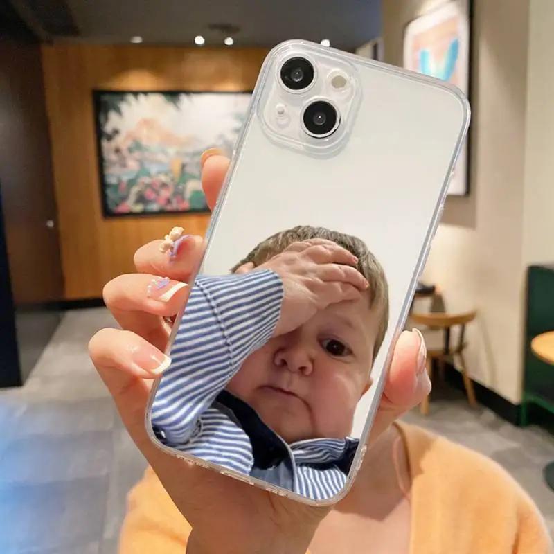 Funny Babaite Hasbulla Phone Case for iPhone 16 11 12 13 14 15 Pro Max Mini SE 7 8 Plus Funda Shockproof Transparent Phone Cover