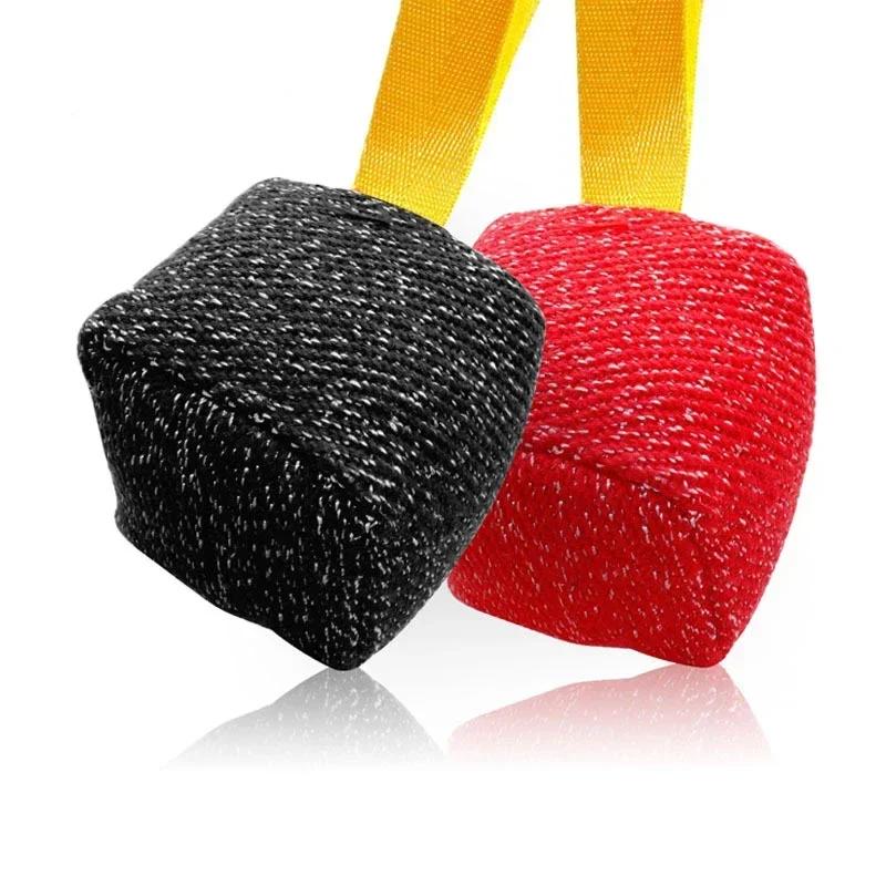 

Игрушка-мяч для собак, большая немецкая овчарка, тренировочная подушка для укусов, нейлоновая ручка для шнура, интерактивный жевательный мяч для домашних животных, оборудование для ловкости красный