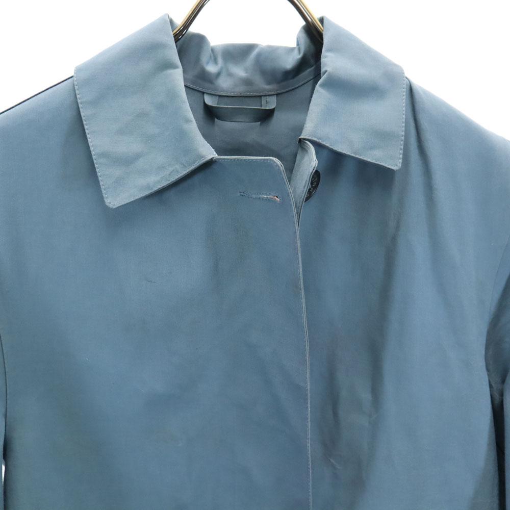 Mackintosh Made In Scotland Cotton Rubberproof Raincoat 34 Blue Women Used