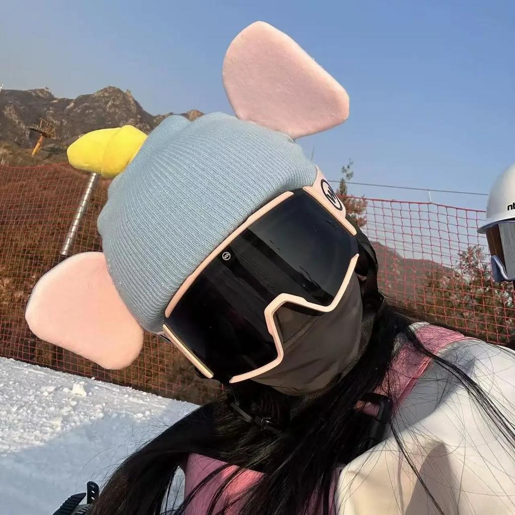 Ski Warm Helmet Cover for Women Men Skiing Helmet Covers Decor Snowboard Washable Outdoor Sports Cute Knitted Helmet Accessories