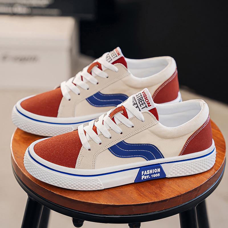 Spring Vintage Board Shoes New Breathable Canva Shoes Mens Trendy Casual Shoes Mens Skateboard Shoes Men