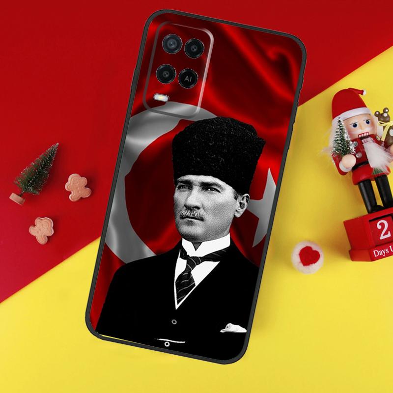 Mustafa Kemal Ataturk Case For Oppo A94 A74 A54 A60 A40 A80 A16 A76 A96 A98 A58 A78 A18 A38 A57 A17 A15 A5 A6 Pro