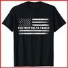Foxtrots Delta Tangos Funny US Flag Black Cotton T-Shirt S-5XL