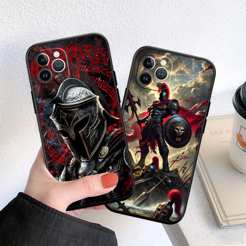 LO88 Spartaner Krieger Soft Shell Handyhülle für OPPO A3 Pro A72 A74 A76 A77 A77S A78 A79 A94 A95 A18 A40M A58