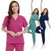 Quick-Dry Stretch Fabric Medical Uniform Women Scrub Nursing Set Doctor Nurse Outfit Pediatric Surgery Uniform Nurse Accessories