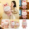 Bunny Cute Cartoon Plush Toy Bow  Adorable Stuffed Doll Girls Gift Birthday