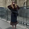 2 Piece Sets Fur Feather Skirts Outfits Women 2026 New Cover Up Shawl Top And Long Skirt Sets Elegant Streetwear Skirts Suits