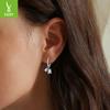 S925 Sterling Silver Lily Of The Valley Flower Ear Buckle Women, Elegant And Generous Temperament Flower Earrings Earrings