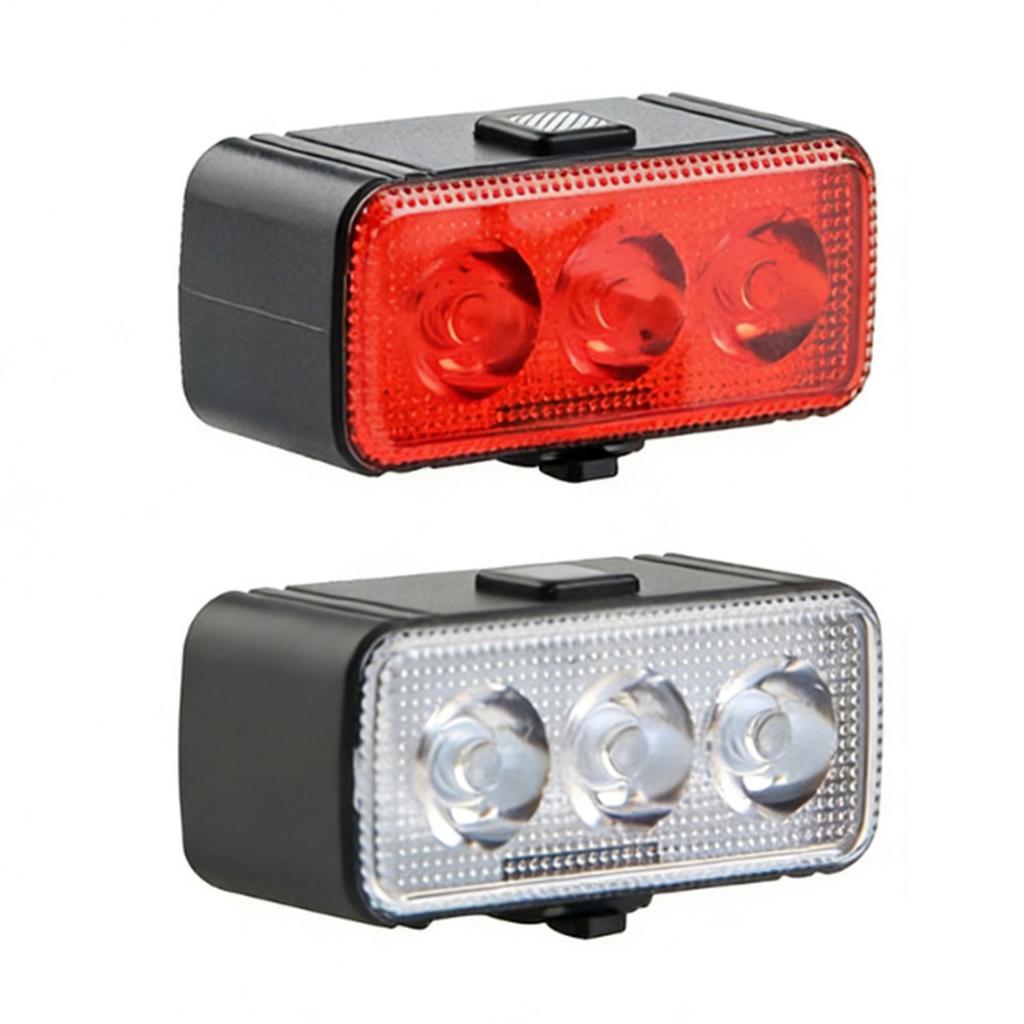 Bike Light Set USB Rechargeable Water Proof Front and Rear Bicycle Light Set for Night Riding Front and Rear Set