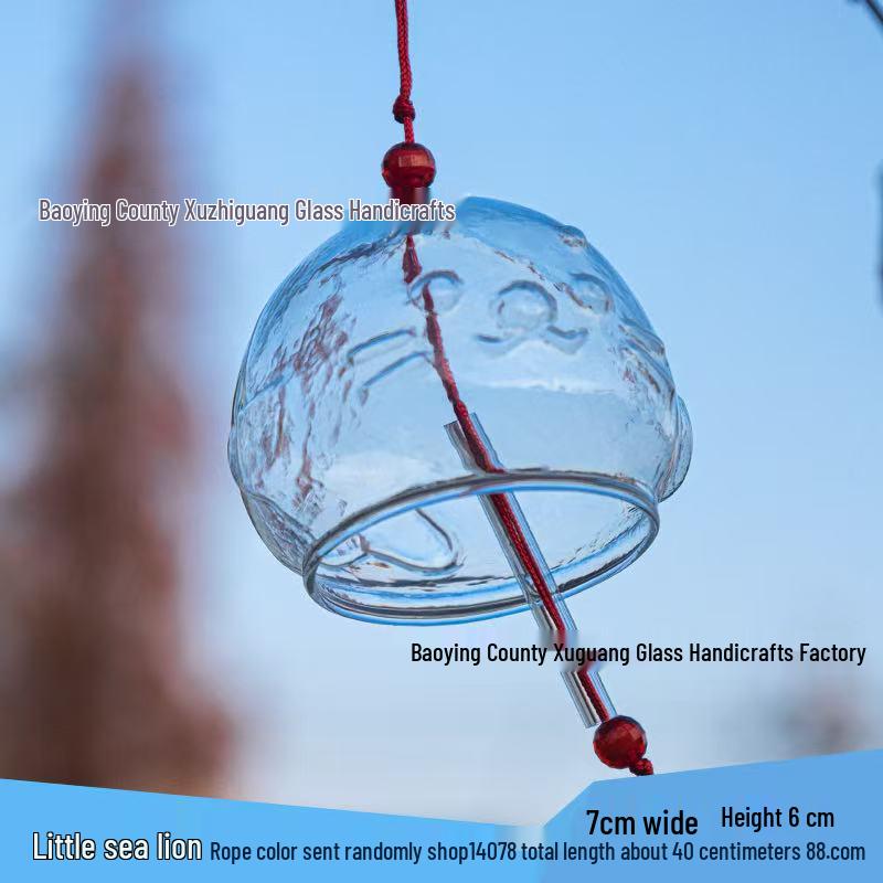Hand-Painted Glass Wind Chimes for Student DIY Projects and Outdoor Decor