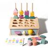 Wooden Matching Shape Box Early Educational Toy For Toddler Color Recognition