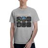 T-shirt Unisexe Avion Aviation Lot de 6 Instruunisext Accessoires Pilotes T-shirt Été Coton Col Rond Grande Taille T-shirt