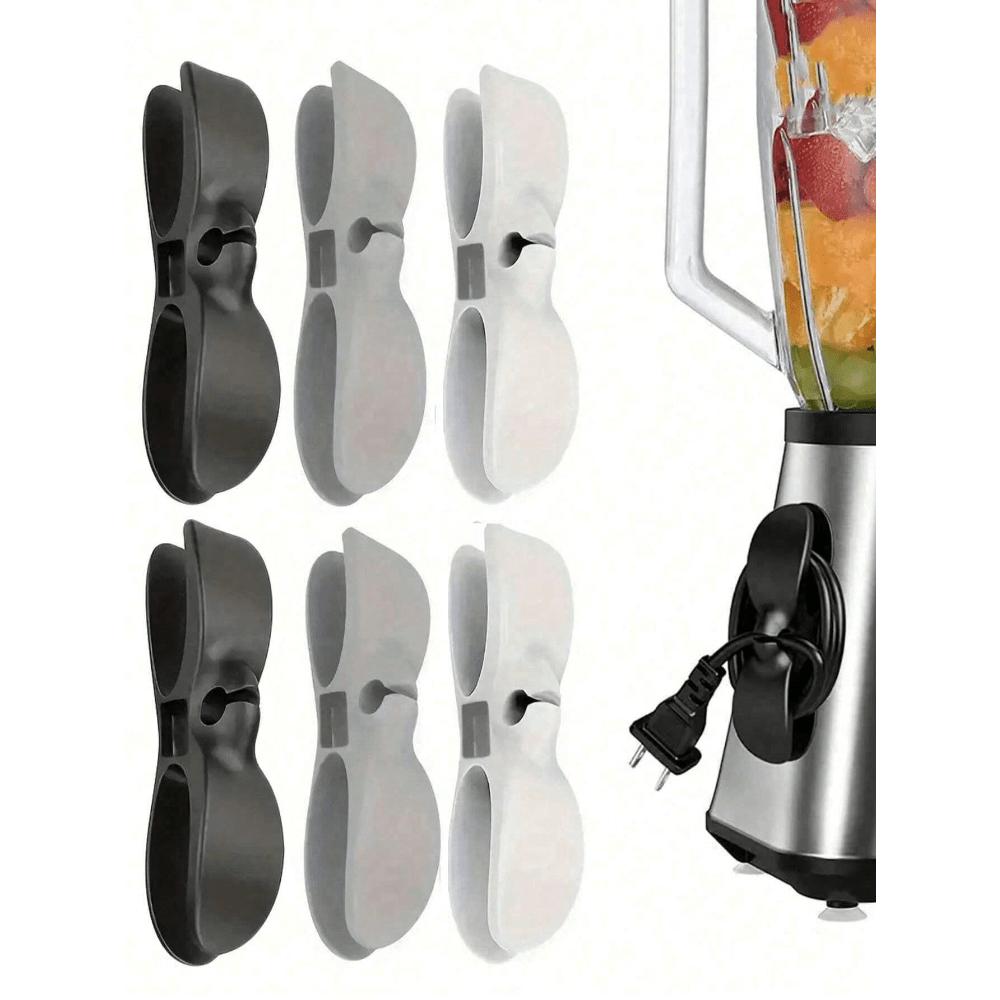 

3pcs Solid Color Small Kitchen Appliance Cable Organizer Upgraded Kitchen Power Cord Organizer: No Drill Plug-In Cord Holder Multicolor