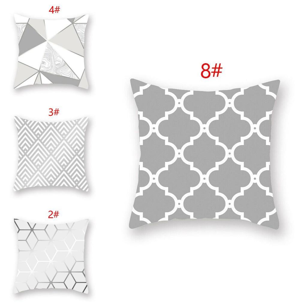 Soft Silver Gray Geometric Pillowcase For A Cozy And Stylish Home Decor