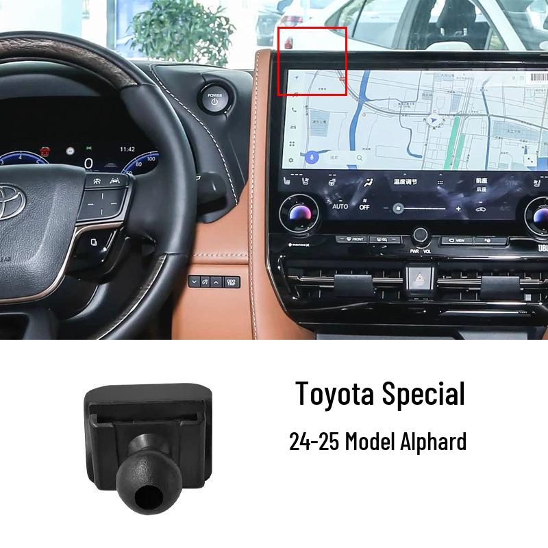 Car Phone Holder for Toyota 6th Gen Camry, Corolla, Highlander - Clip Base Accessory