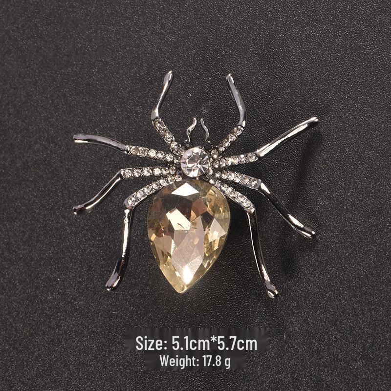 Elegant Unisex Strass Djurbrosch - Bi, Elefant, Tigertass Nål