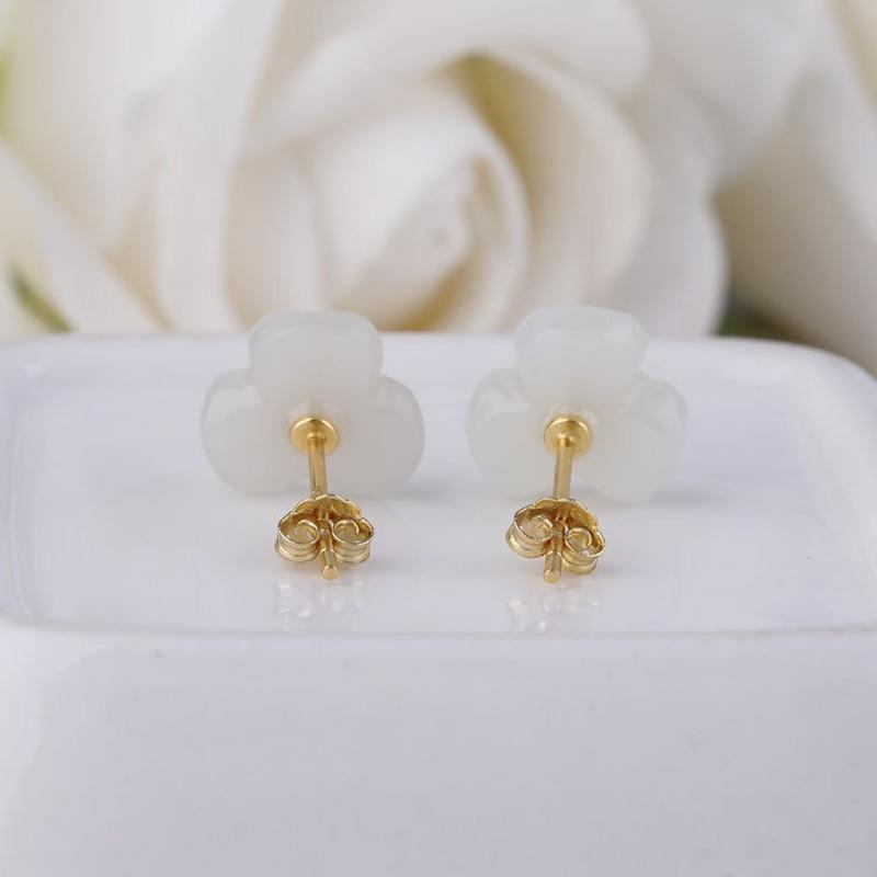 Tancise 925 Sterling Silver Jade Zirkon Náušnice Visací náušnice pro ženy Dárky na svatbu