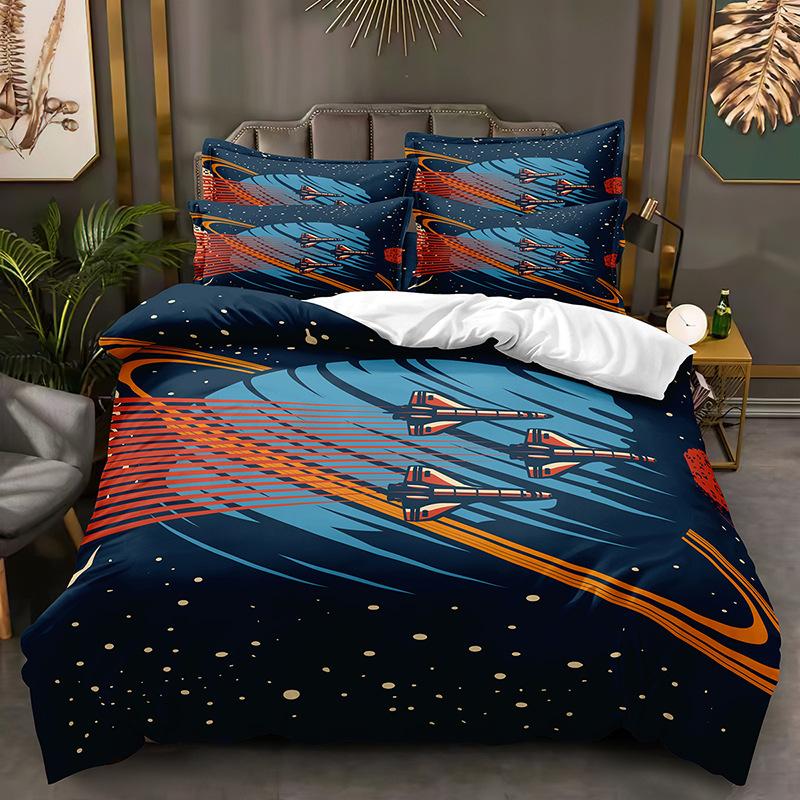 Fashion Technology Printing, 3D Digital Printing, Bedding, Duvet Covers, Pillowcases, Three-piece Sets