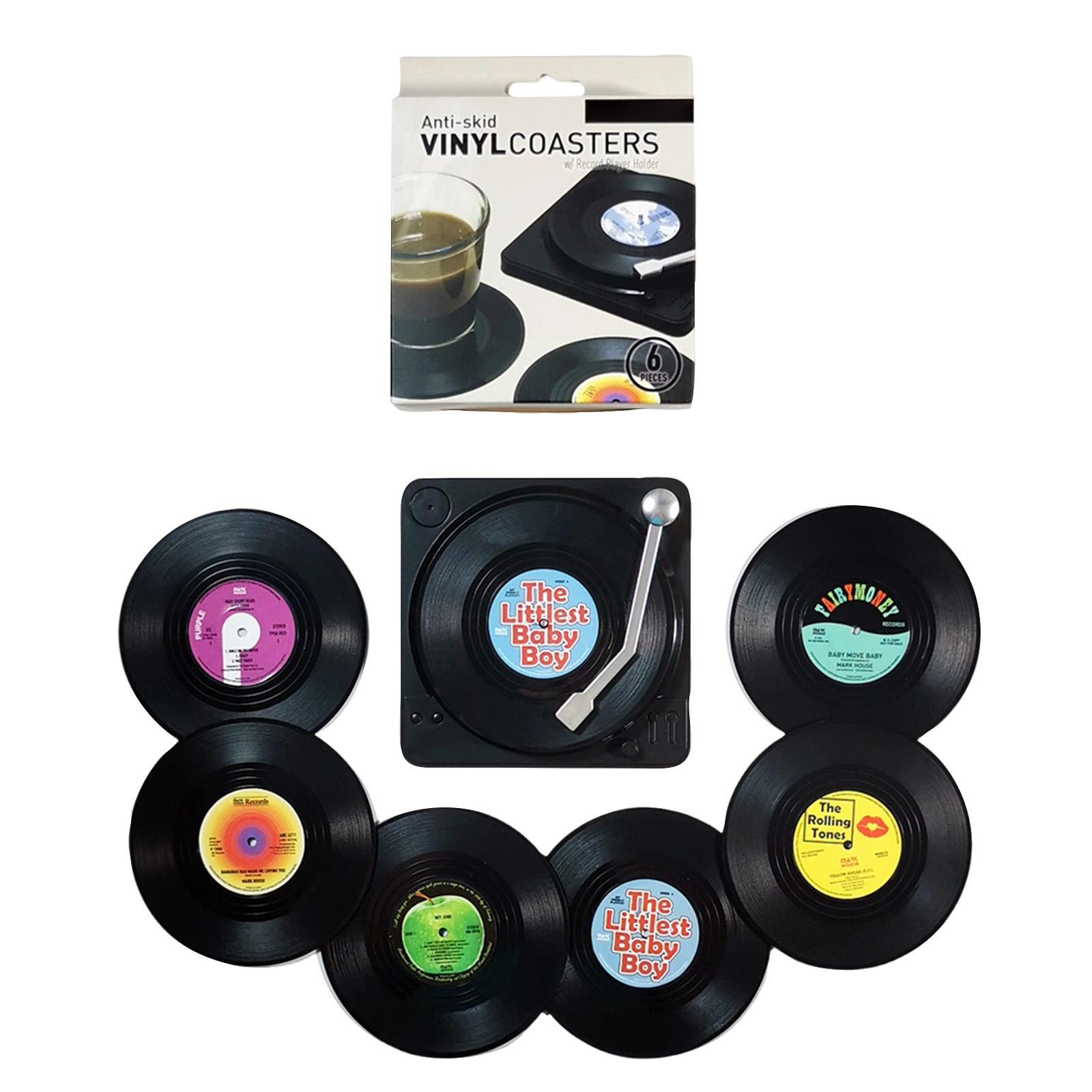 

Vintage Vinyl Record , 80s Music Themed Drink , Your Tabletop, A Unique Gift For Music Lovers, Perfect For Housewarming, Birthdays, Gift One Size