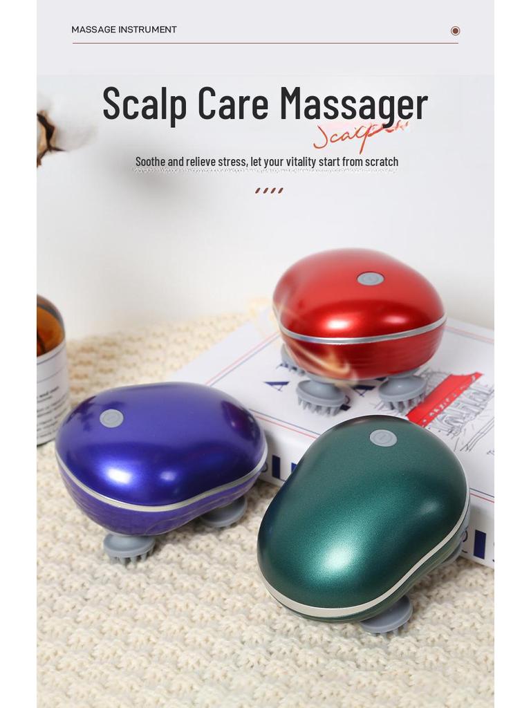 Rechargeable Electric Head Massager for Cats: Multifunctional Smart Scalp Relaxation Tool