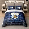 Custom Bedding Set Ifk Göteborg Pattern, Print Name Text 1 Duvet Cover Plus 2 Pillowcases Home Textile