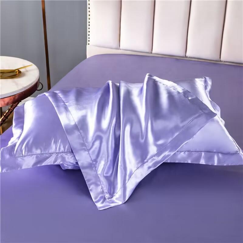 1pcs Man-made Mulberry Silky Pillowcase Pillow Case Cover Satin Home Textile Bedding Hotel Pillowcases
