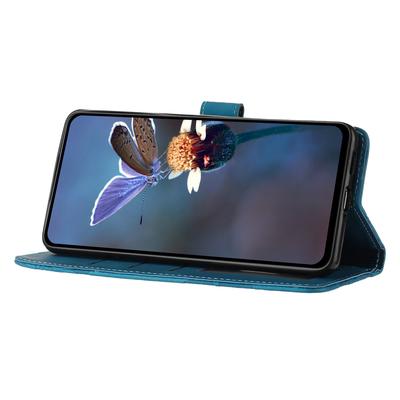 Pentru Samsung Galaxy S22 5G Husă de Telefon Antișoc din Piele PU cu Suport Portofel Imprimată cu Flori