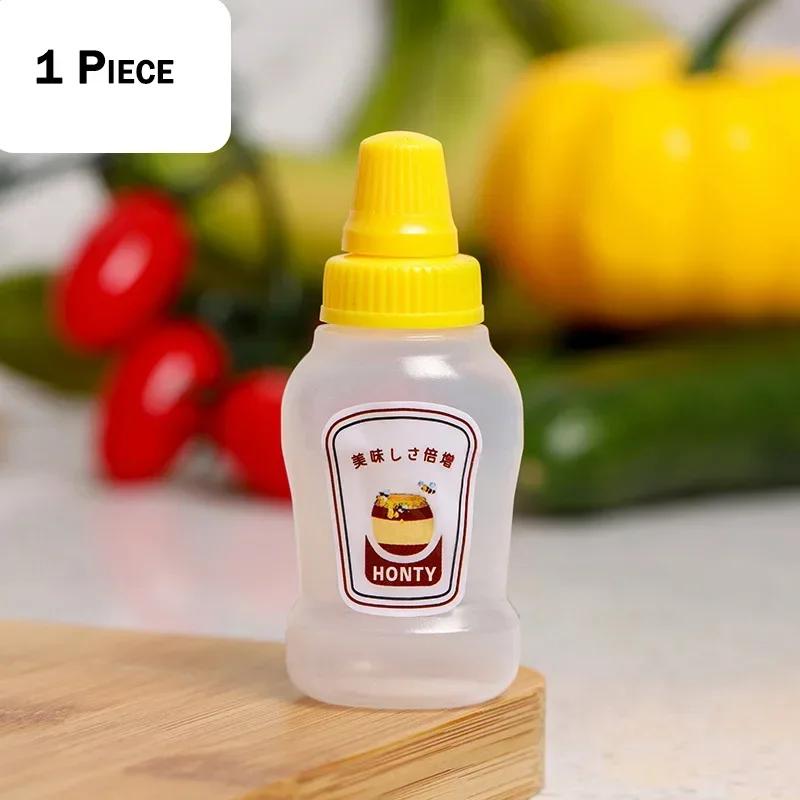 Japanese Style 1-7 PCS Mini Ketchup Bottle Mini Condiment Dispenser Honey Mustard Squeeze Sauce Container for Office BBQ Salad