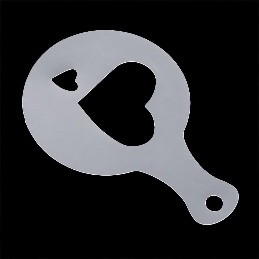 16pcs DIY Cake Latte Cappuccino Foam Tool Decorating Coffee Art Stencils