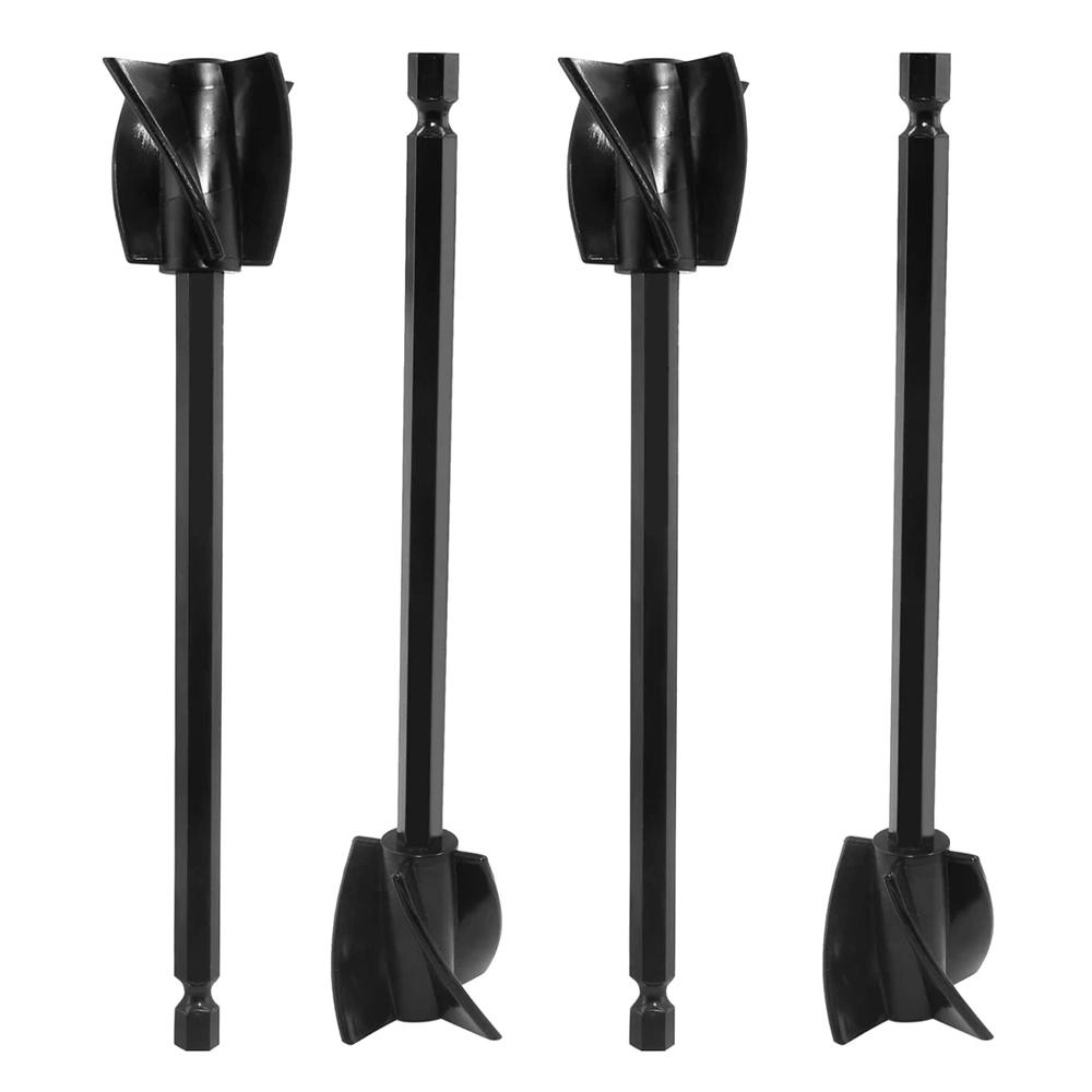 2PCS Epoxy Mixing Stick Paint Stirring Rod Putty Cement Paint Mixer Attachment With Drill Chuck For Epoxy Resin Latex Oil Paint