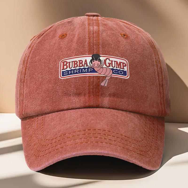 A MenS BUBBA Printed Baseball Cap Vintage And Versatile Suitable for Both Men And Women with an Adjustable Fit Wearable in