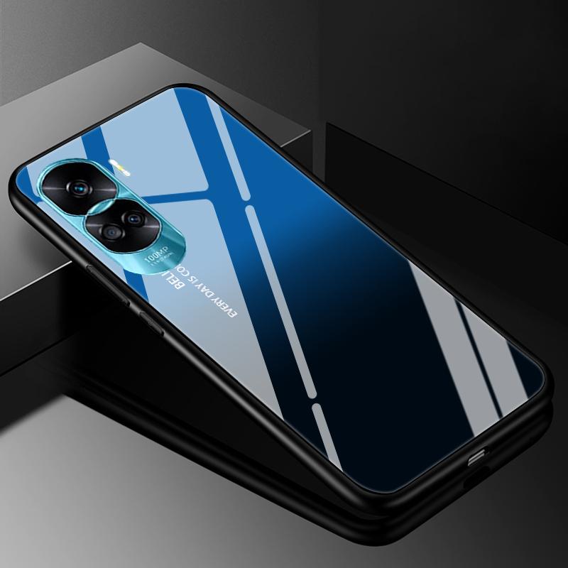 Tempered Glass Hard Cover For Honor 90 Lite 5G Case Marble Funda Coque For Honor 90 Pro Honor90 90Lite 90Pro Phone Shells Bumper