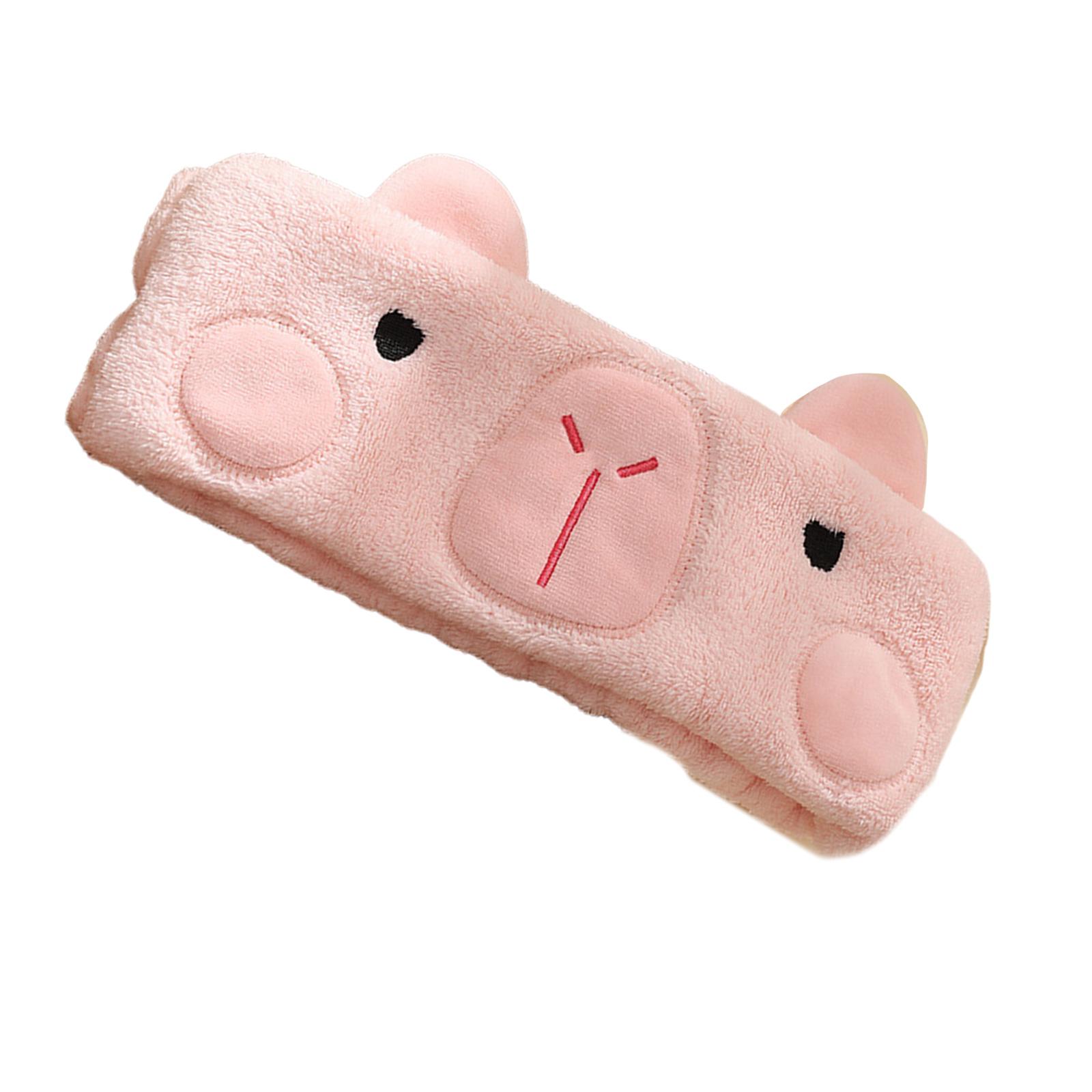 

Эластичная женская повязка для душа, повязка на голову для мытья лица, симпатичная плюшевая повязка для мытья лица Capybara, повязка на голову для домашнего макияжа