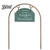 Metal Havekunst Belagt Kunstpæl Dekoration Blomsterpotte Buet Have Vintage Vejrbestandig Blomsterbed Dekorativ til Indendørs Udendørs Holdbar