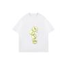 Oversized T Shirt Black Apple Slices Print Casual Everyday Wear