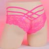 Women Mens Mesh Lace Sheer Briefs Cross-Dressers Femboy Sissy Lingerie Crotchless Panties Low Rise Hollow Out Low Rise Underwear
