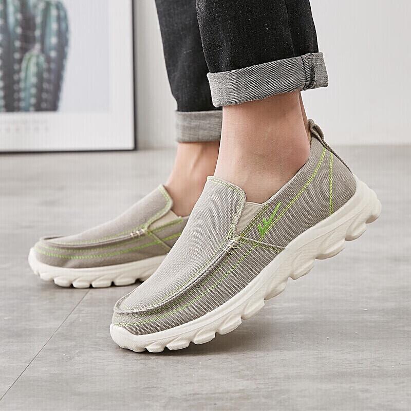 Huili Men s Slip-On Canvas Casual Shoes 44
