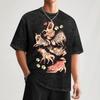 Striped Hyena No Text T-Shirt Oversized Graphic Tee Anime Clothes T Shirts for Men Pack