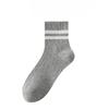 Female Spring and Autumn Stripe Two Bars Gird Waist Rubber Band Running Sports Sweat Absorbent Tube Cotton Socks