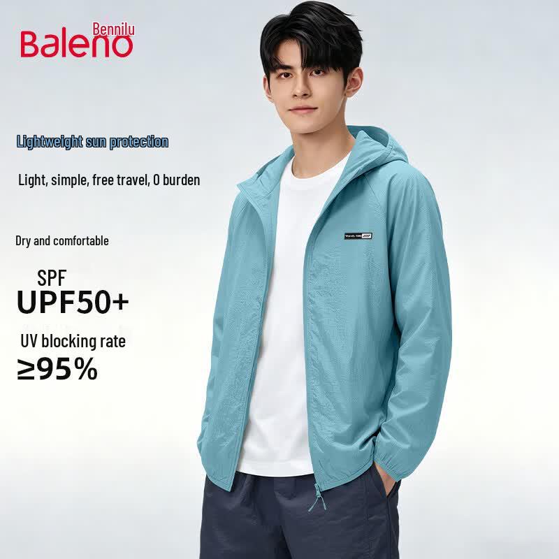 Baleno Men s Summer Cooling Sun Protection Hoodie Jacket 2XL