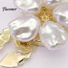 DIY Crafting Accessories Pearl Flower Button Cover, Clip On Covers for Women, Detachable Shirt Decorative Metal Clips, White Cufflink Accessory