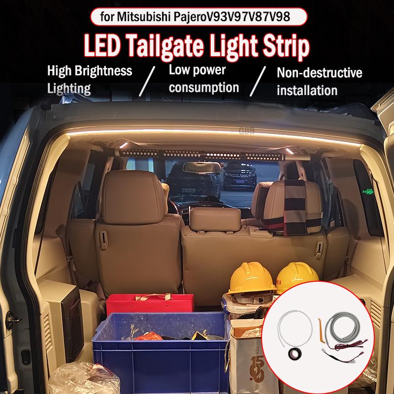 Trunk lighting for Mitsubishi Pajero V73V77V93V97V95V98LED trunk lighting with interior atmosphere lighting 3000K теплый белый