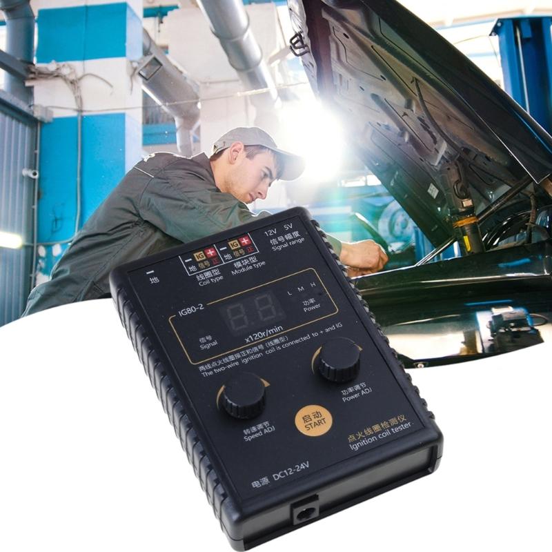12V~24V IG80 Detector Profesional Bobină de Aprindere Auto Tester Motor pe Gaz Natural Instrument de Diagnosticare și Reparare Vehicule