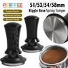 Coffee Tamper 58mm 54mm 51mm Ripple Base Leveling Constant Pressure Calibrated Spring Loaded Barista Tools Espresso Accessories