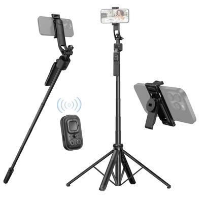 AI Face Tracking Phone Selfie Stick Tripod 360 Degrees Rotatable Gesture Control 4-Leg Extendable Max.