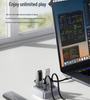 Orico MH4UC Multi-Port Fast Charging Hub with Direct Plug-In and U Disk Compatibility for Desktop, Notebook, and Tablet TC Port.